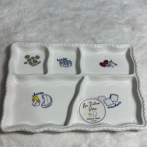 Sunday morning La Dolce Vita ceramic snack tray